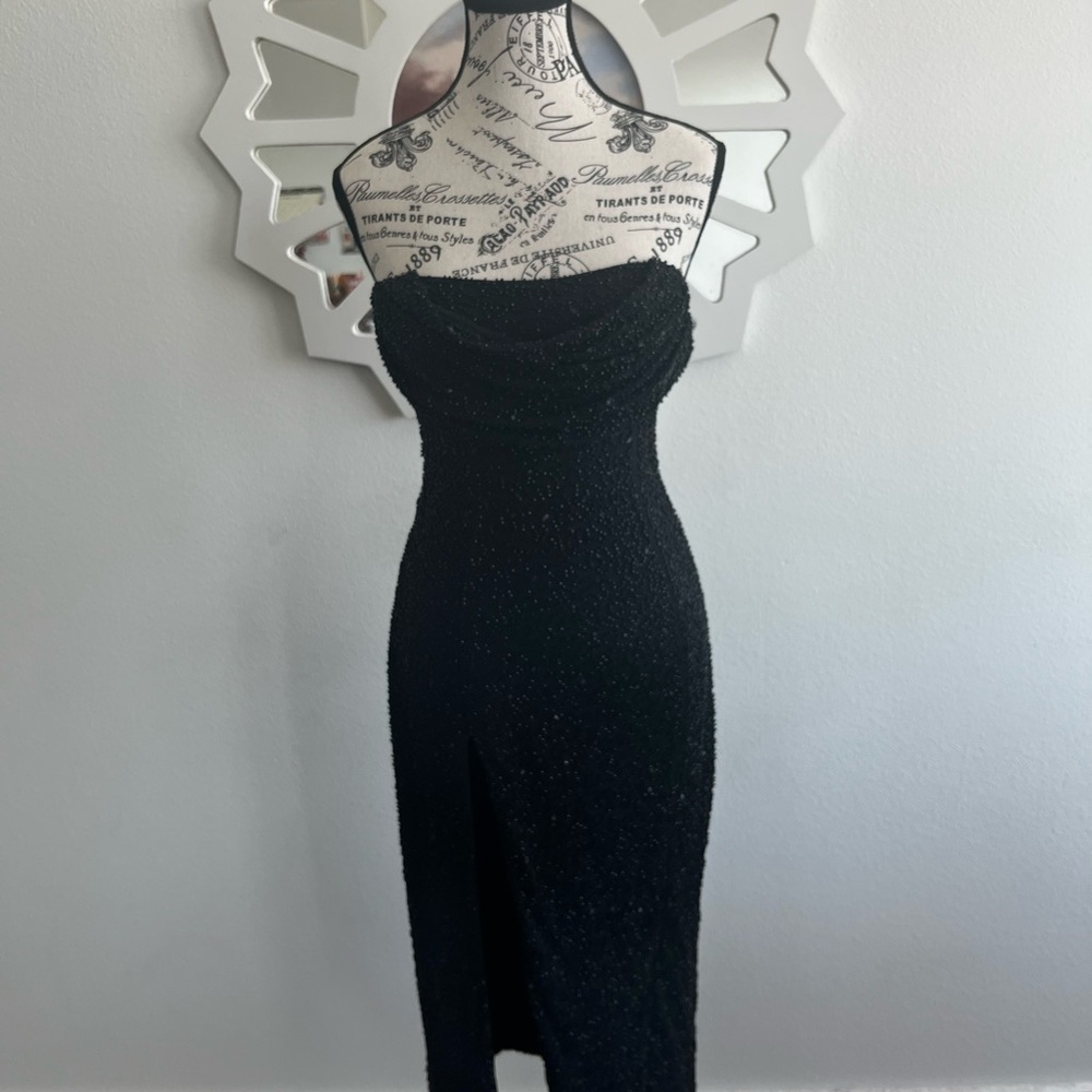 Elegant Black Strapless Dress